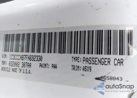 2015 Chrysler 200 Limited z USA, uszkodzony, nr VIN 1C3CCCAB7FN692330